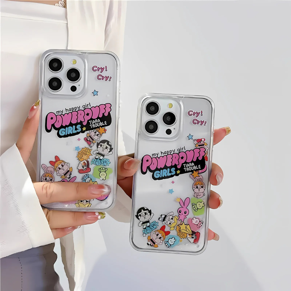 Powerpuff Girls Glitter iPhone Case
