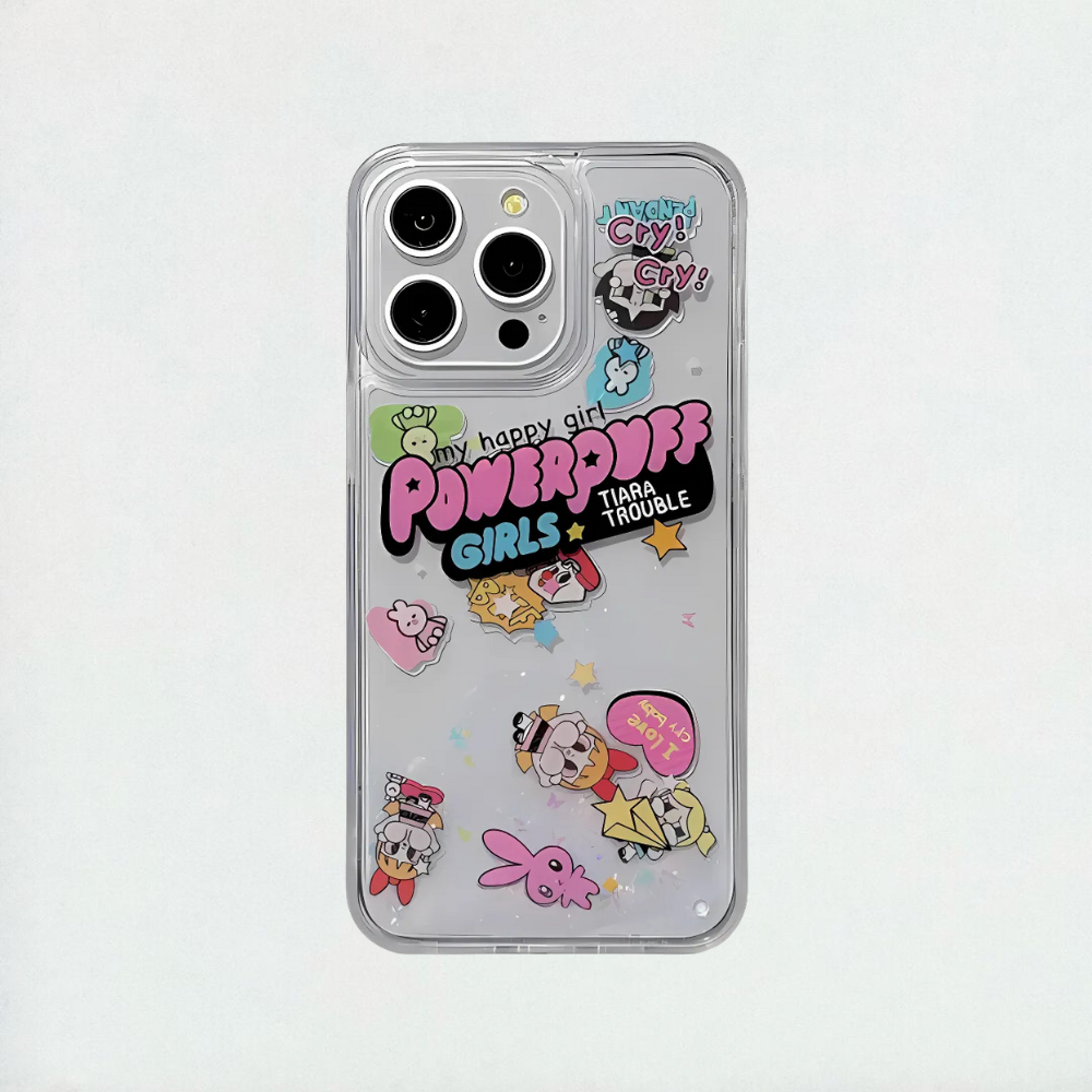 Powerpuff Girls Glitter iPhone Case