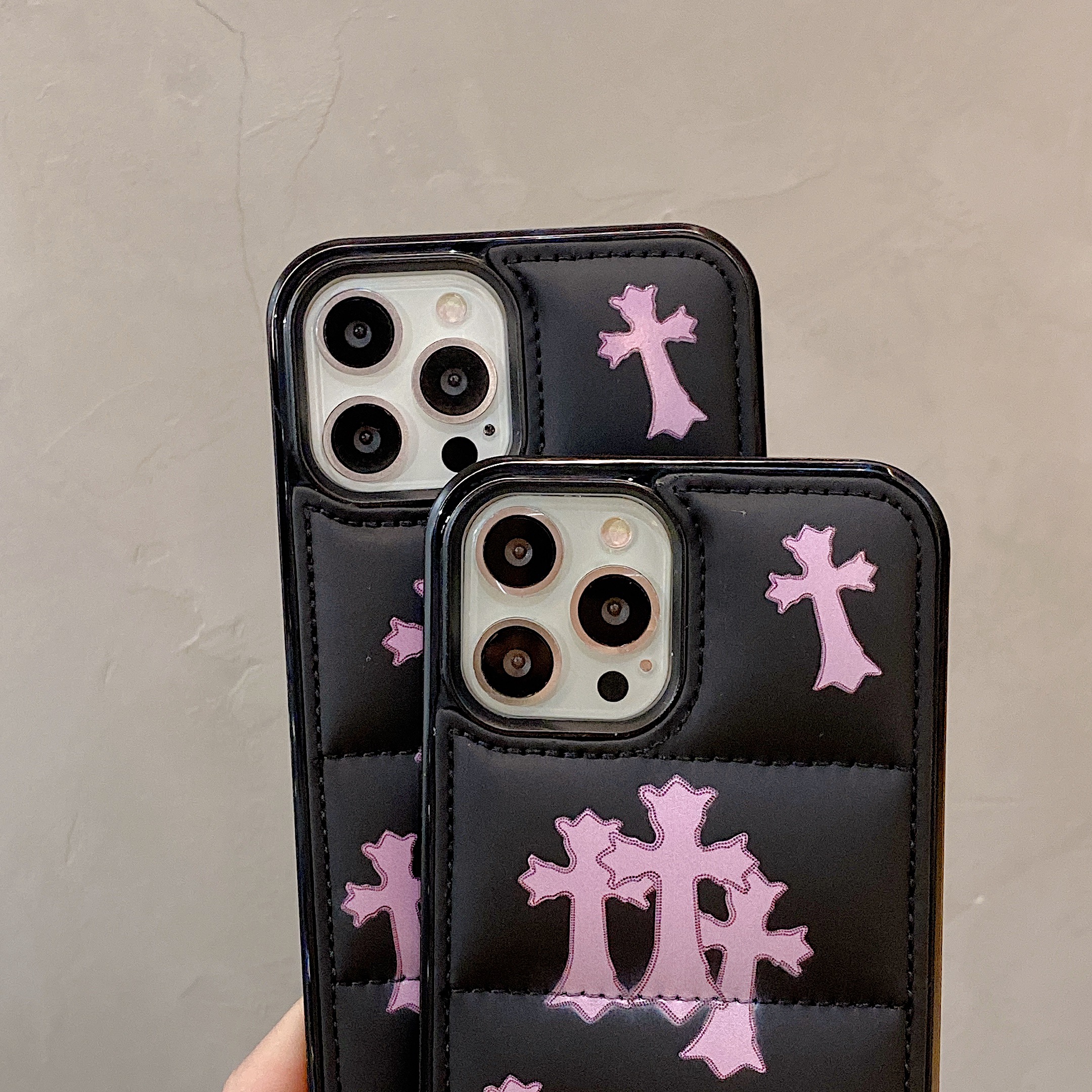 Creative Cross Phone Case For iPhone Pink-KLX241750