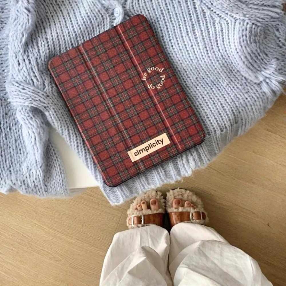 Classic Red Plaid iPad Case