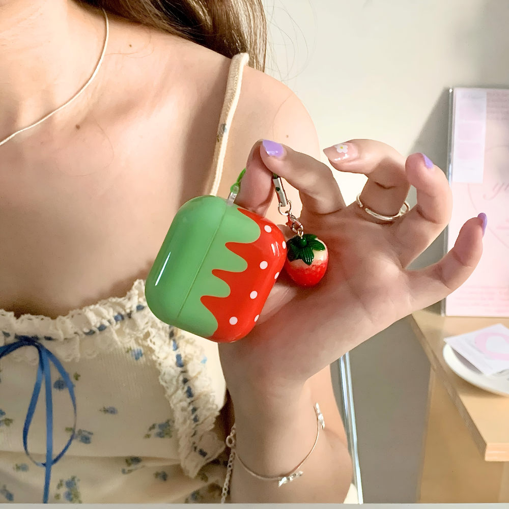 Red Strawberry AirPods Case