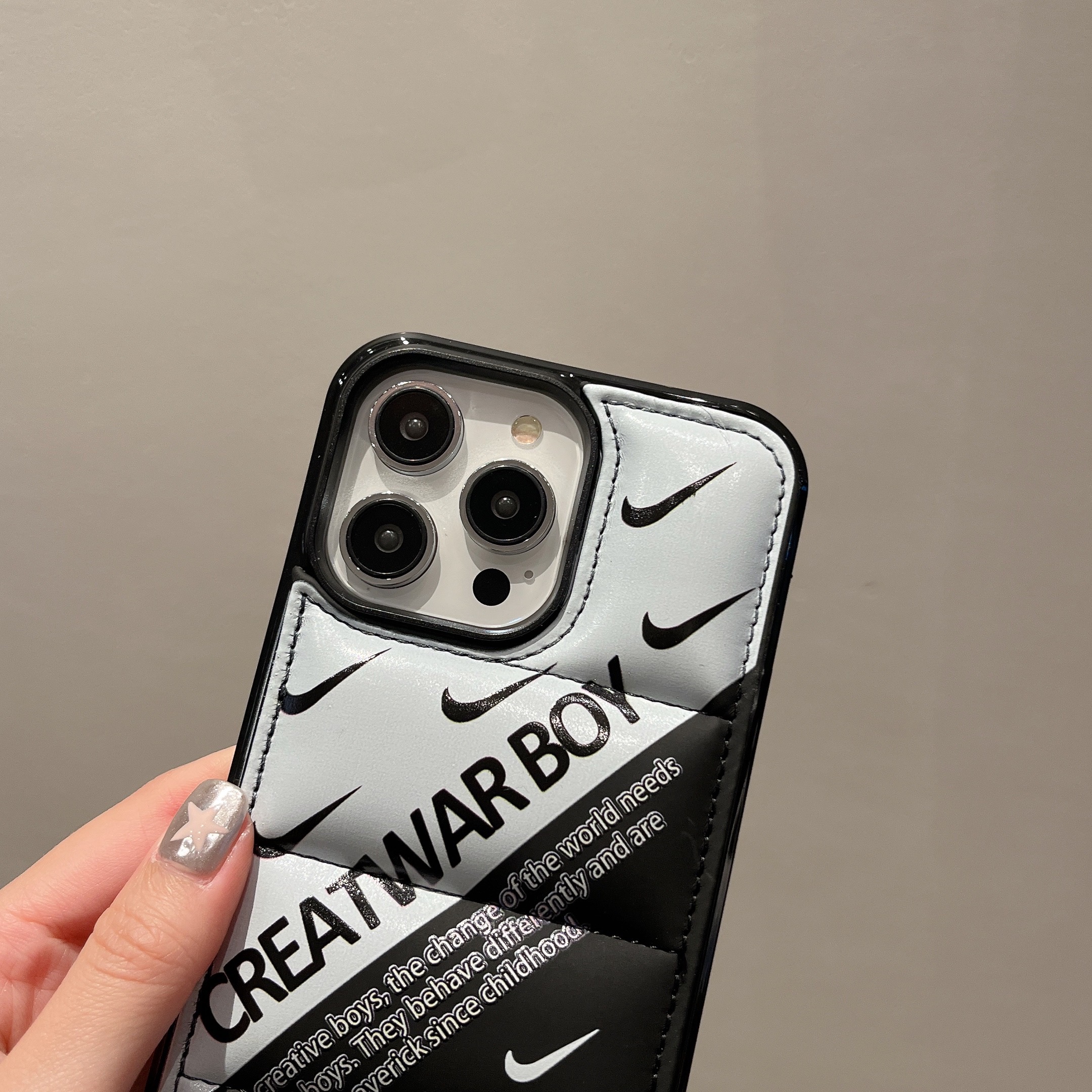 Creative Worldly boy Phone Case For iPhone Black-NKK241405