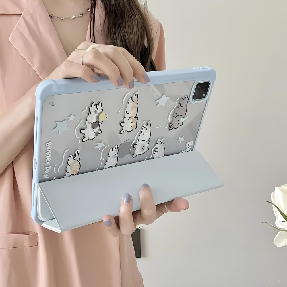 Swimming Cat iPad Case