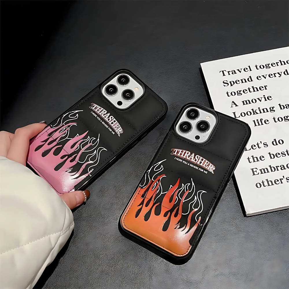 Flame Thrasher Puffer iPhone Case
