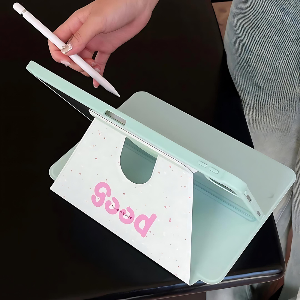 Pink Tulip iPad Case