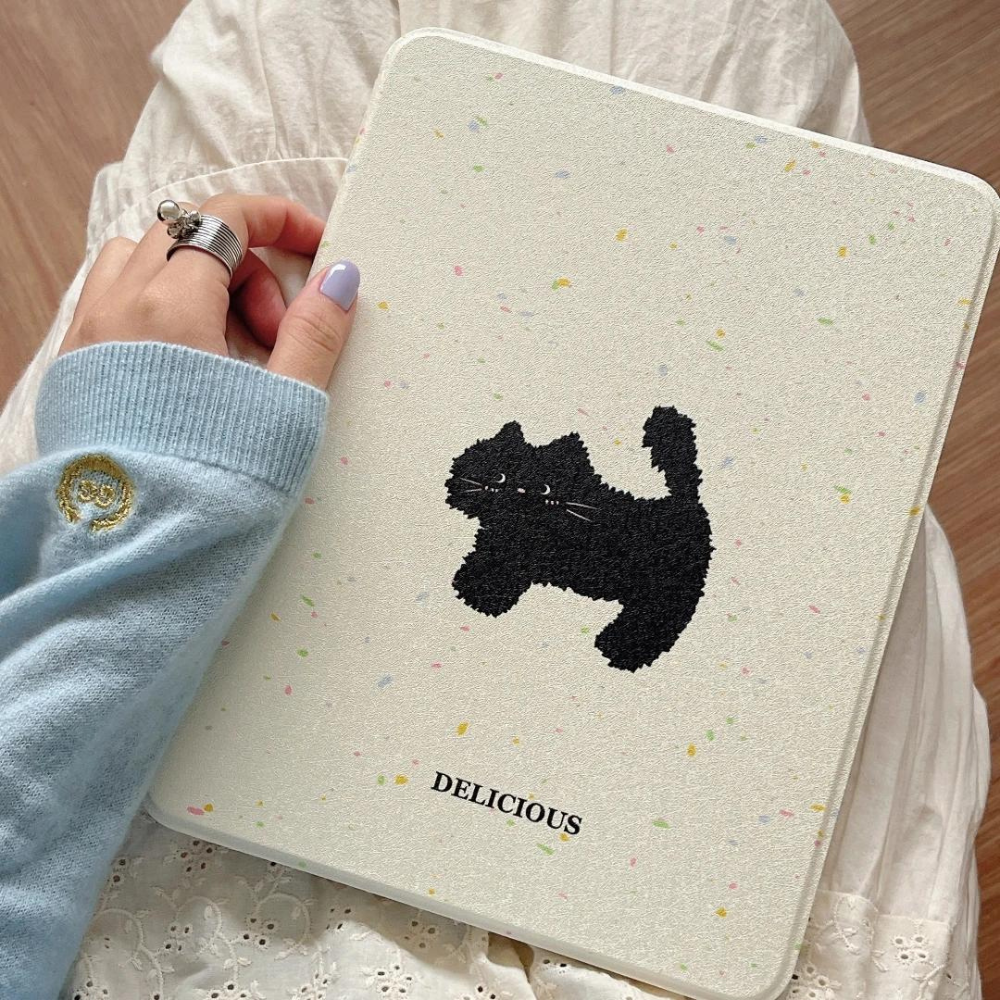 Black Cat iPad Case
