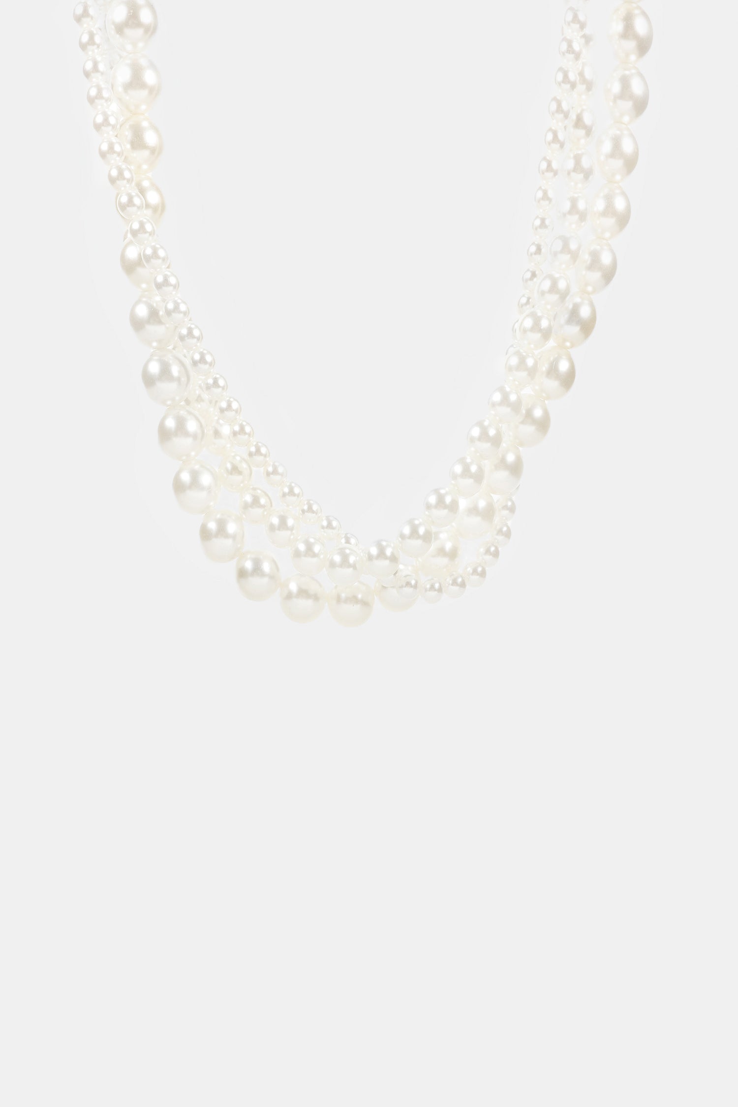 Faux Pearl Wrap Choker