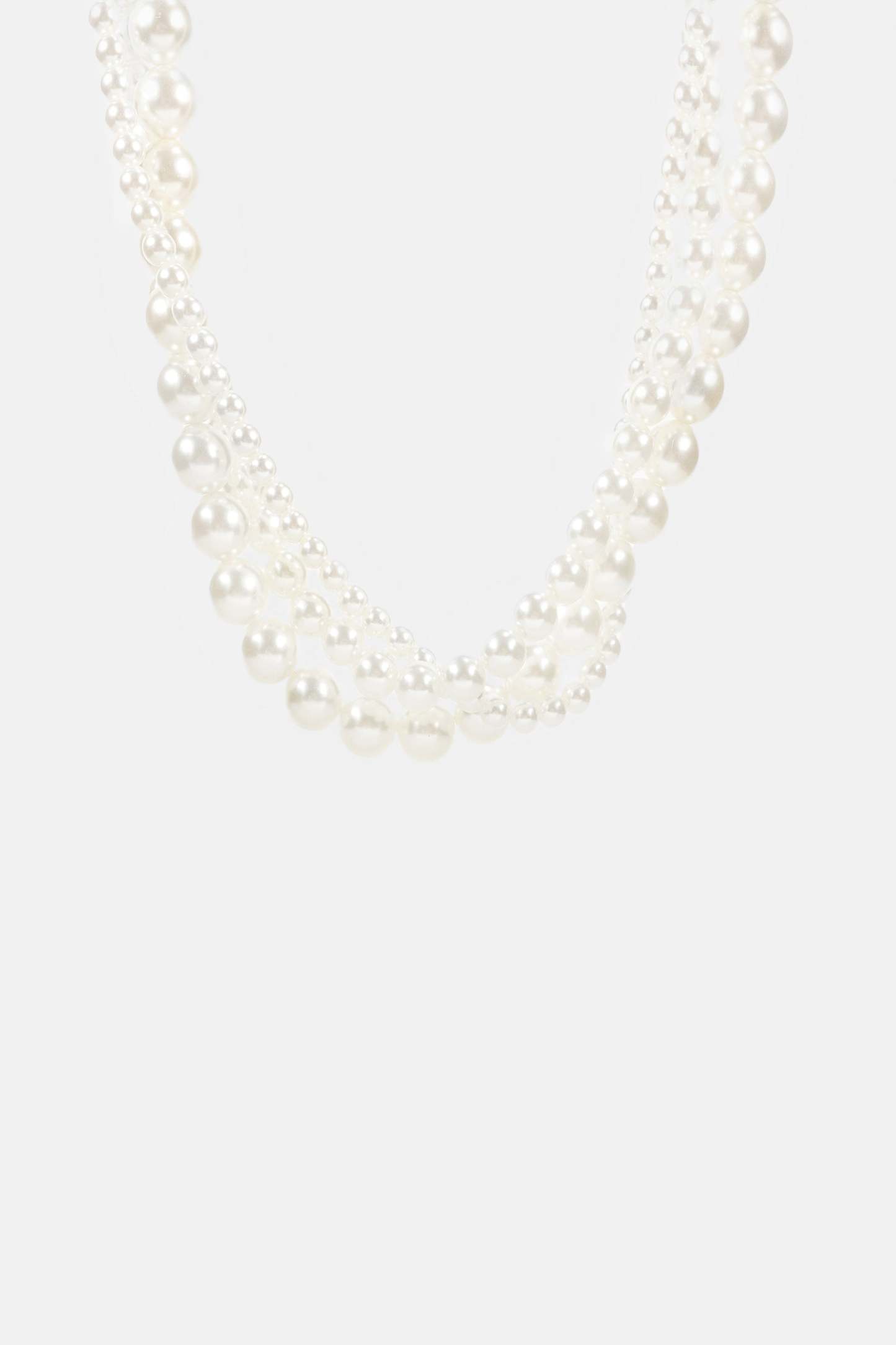 Faux Pearl Wrap Choker