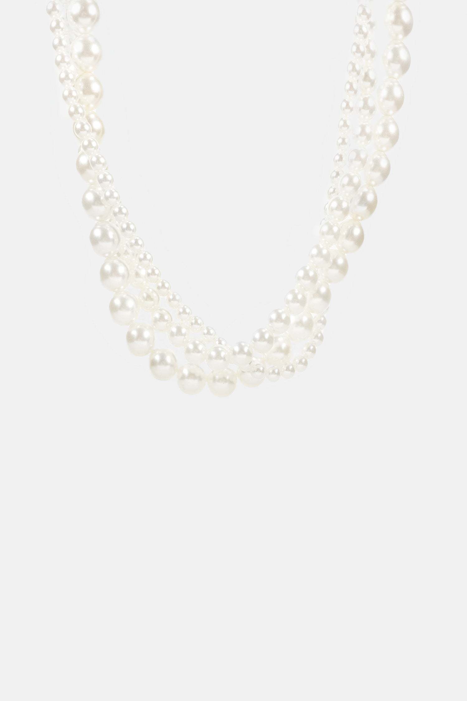 Faux Pearl Wrap Choker