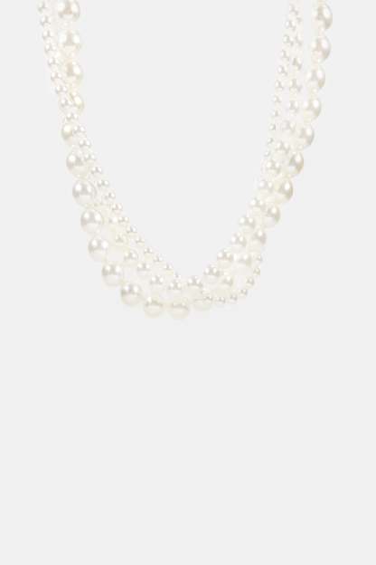 Faux Pearl Wrap Choker