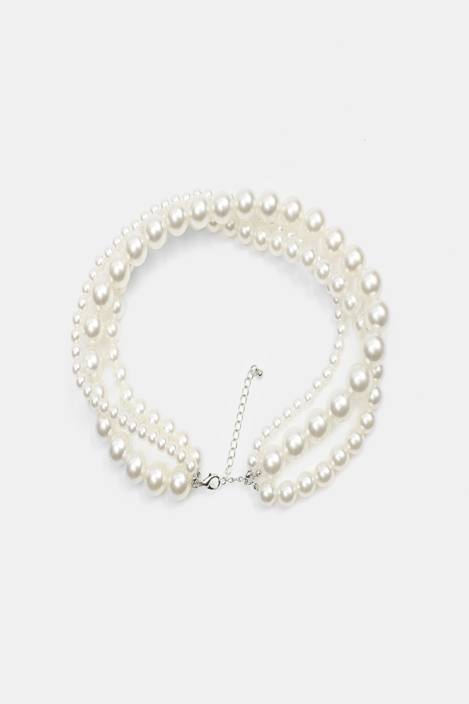 Faux Pearl Wrap Choker
