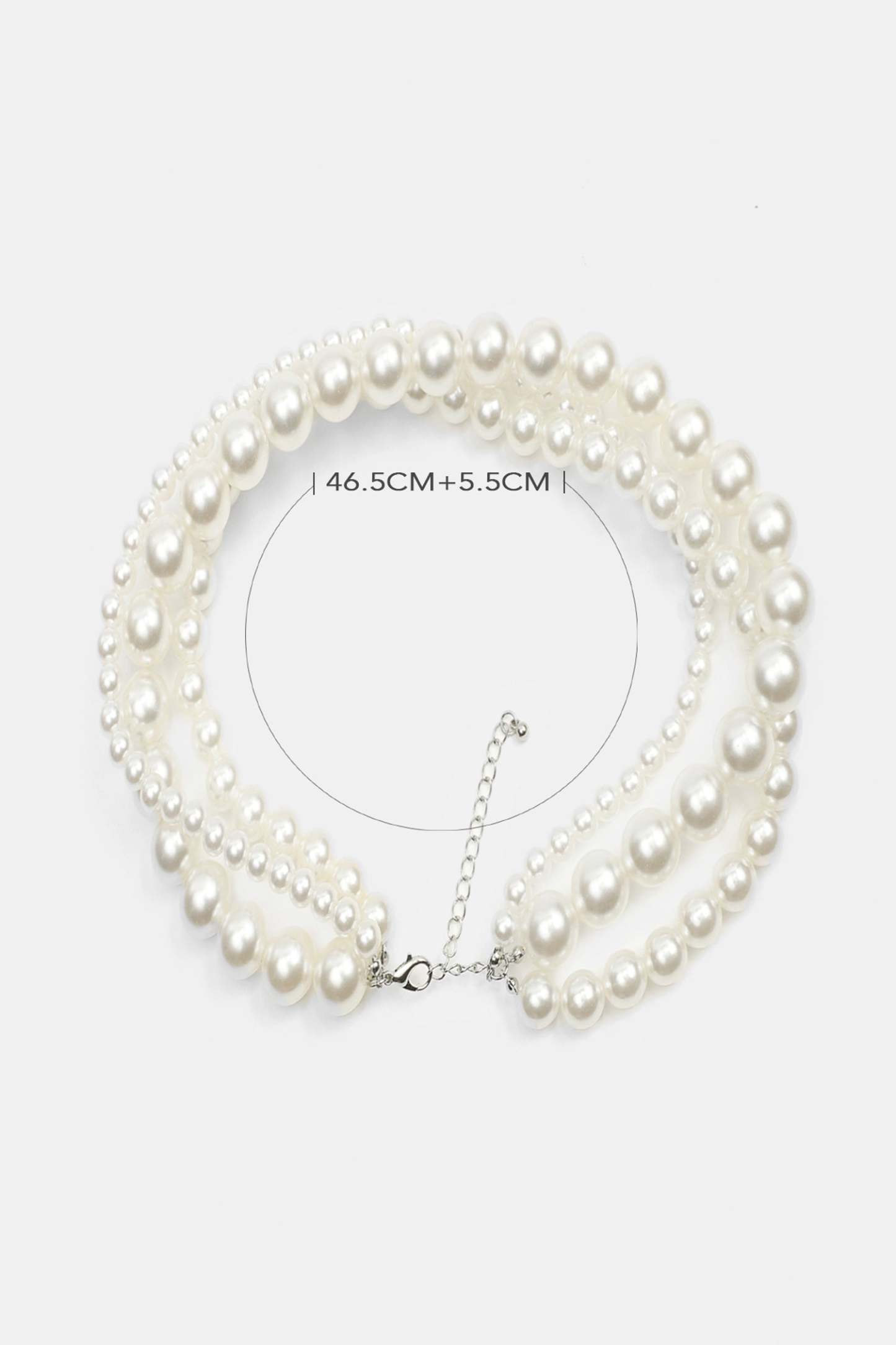 Faux Pearl Wrap Choker