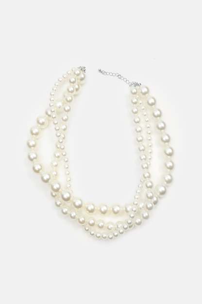 Faux Pearl Wrap Choker