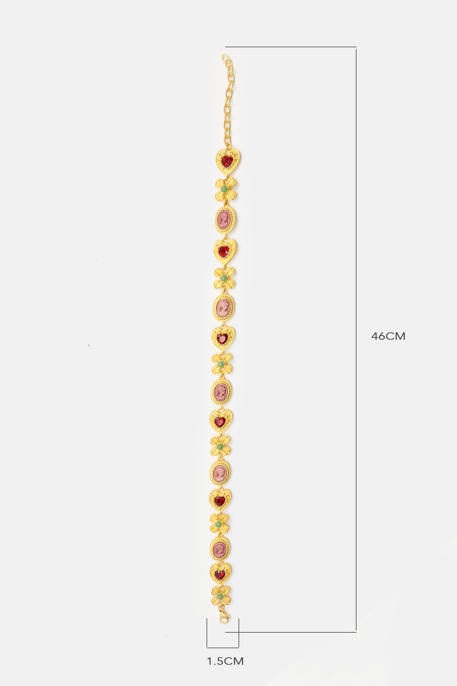 Gemstone Heart Pendant Necklace