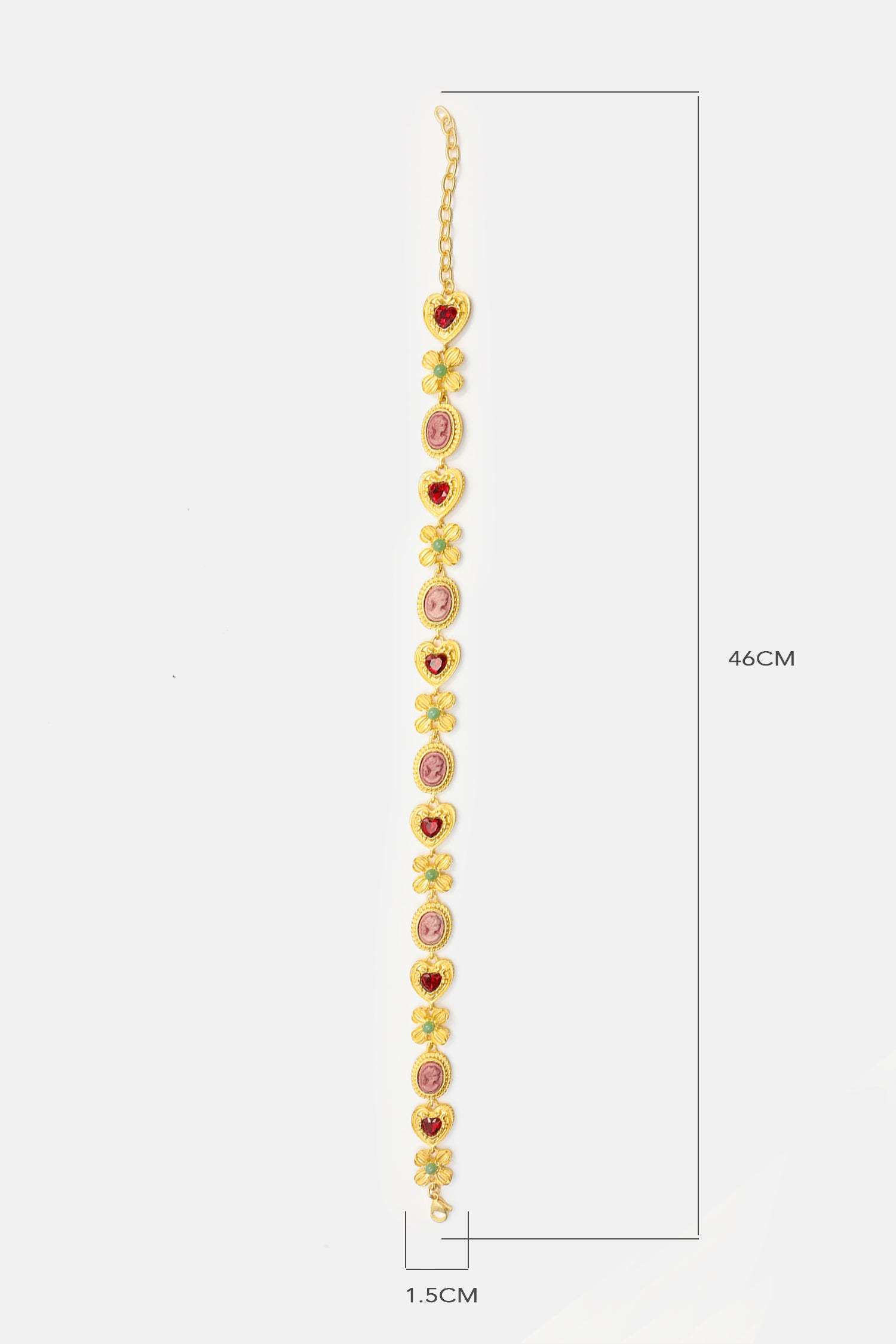 Gemstone Heart Pendant Necklace