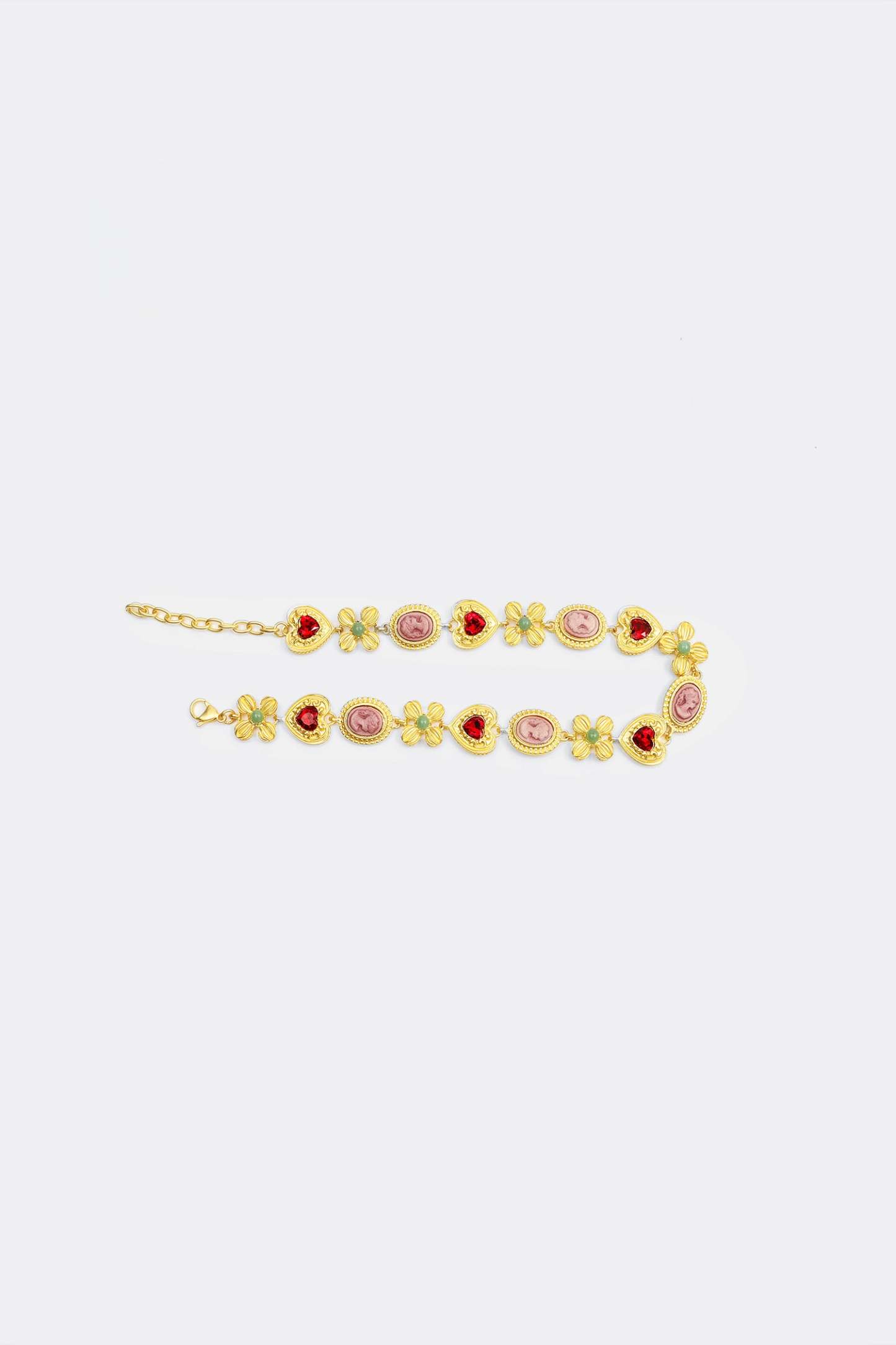 Gemstone Heart Pendant Necklace