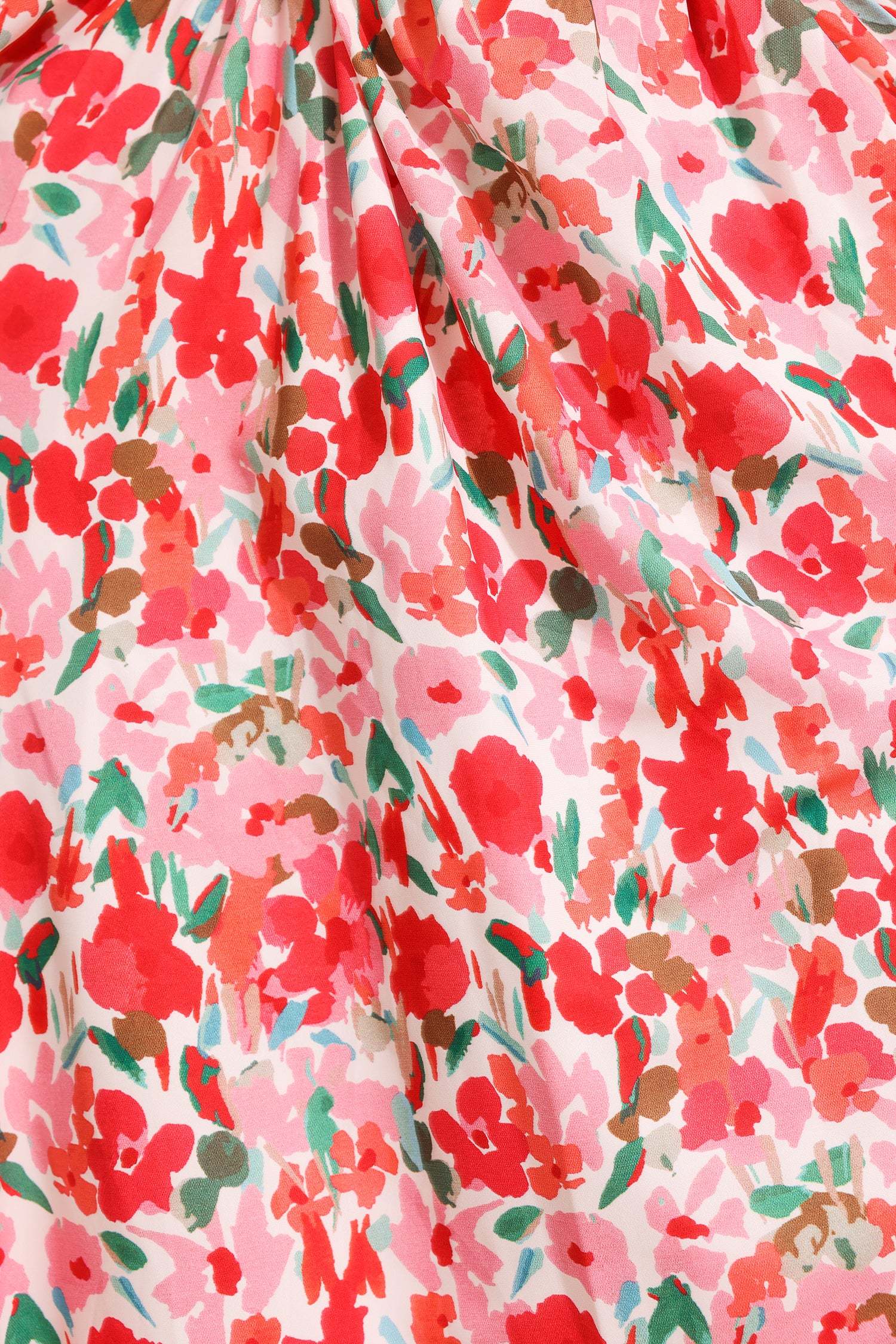 V-Neck Sleeveless Floral Frill Maxi Dress