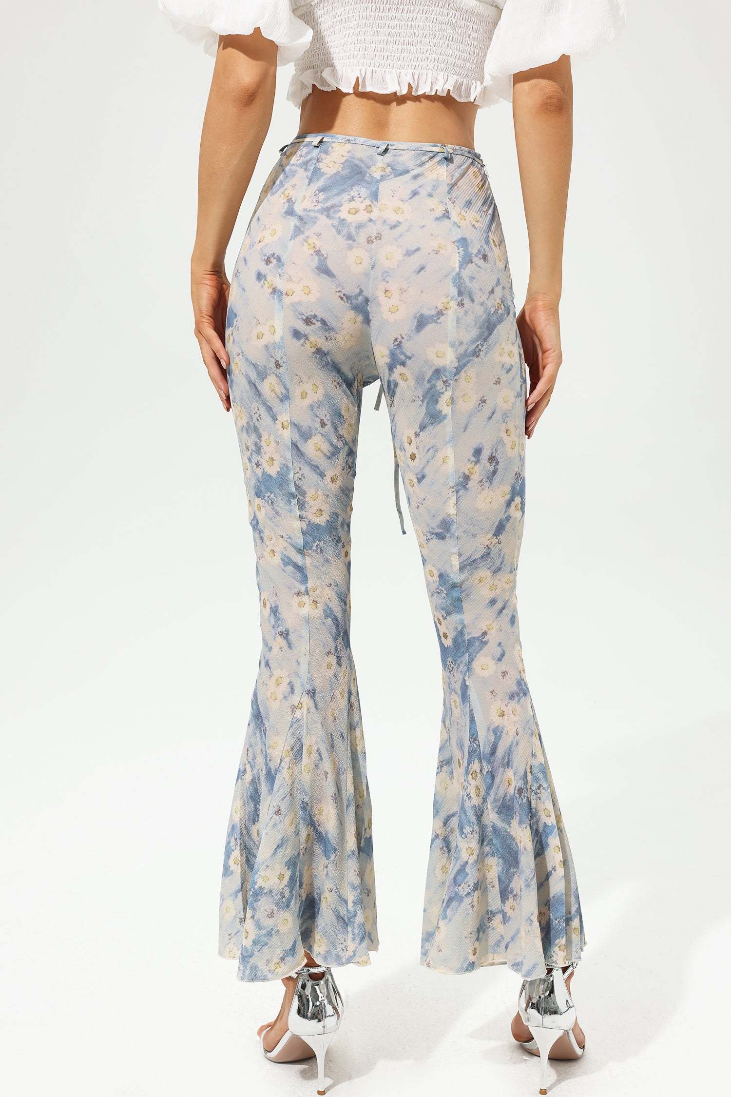 Printed Flare Pants