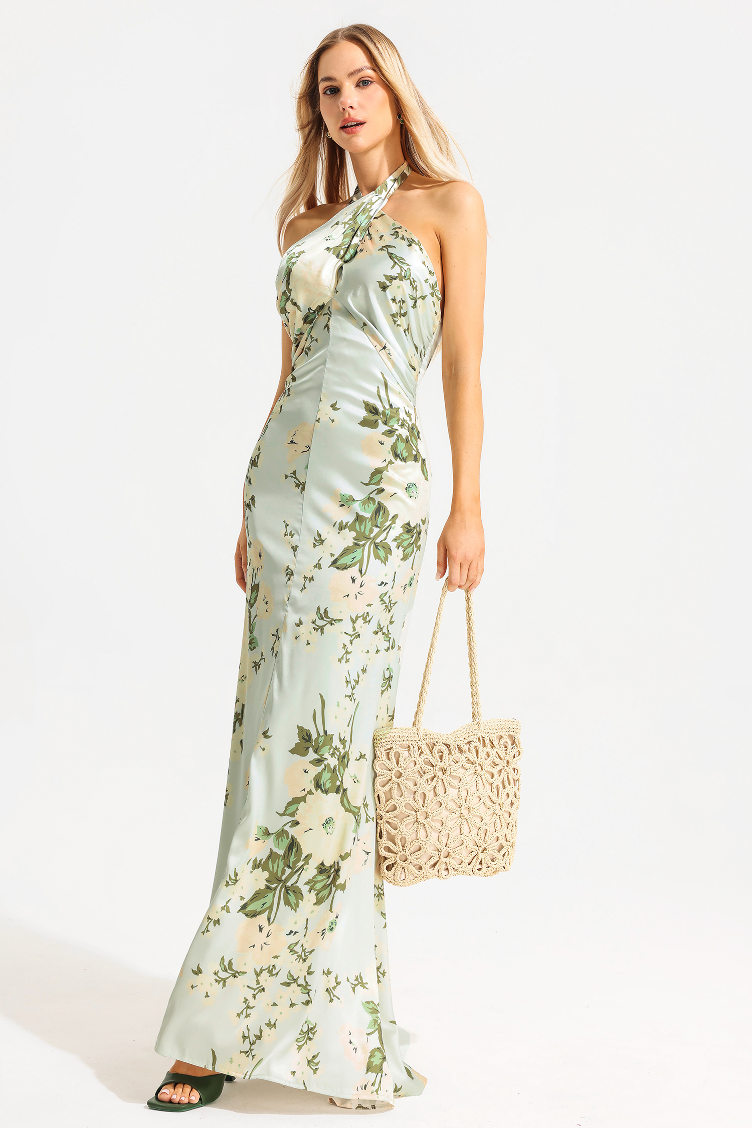 Hollow Out Design Straw Bag