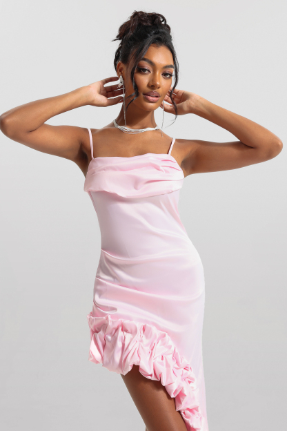 Solid Sleeveless Agaric Laces Midi Dress