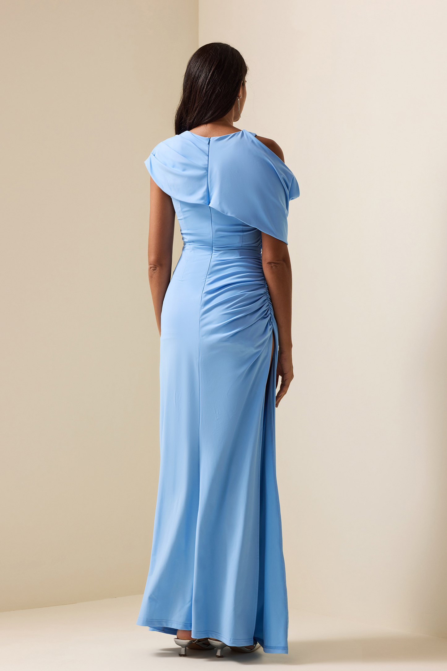 Round Neck Knotted Sleeveless Maxi Dress