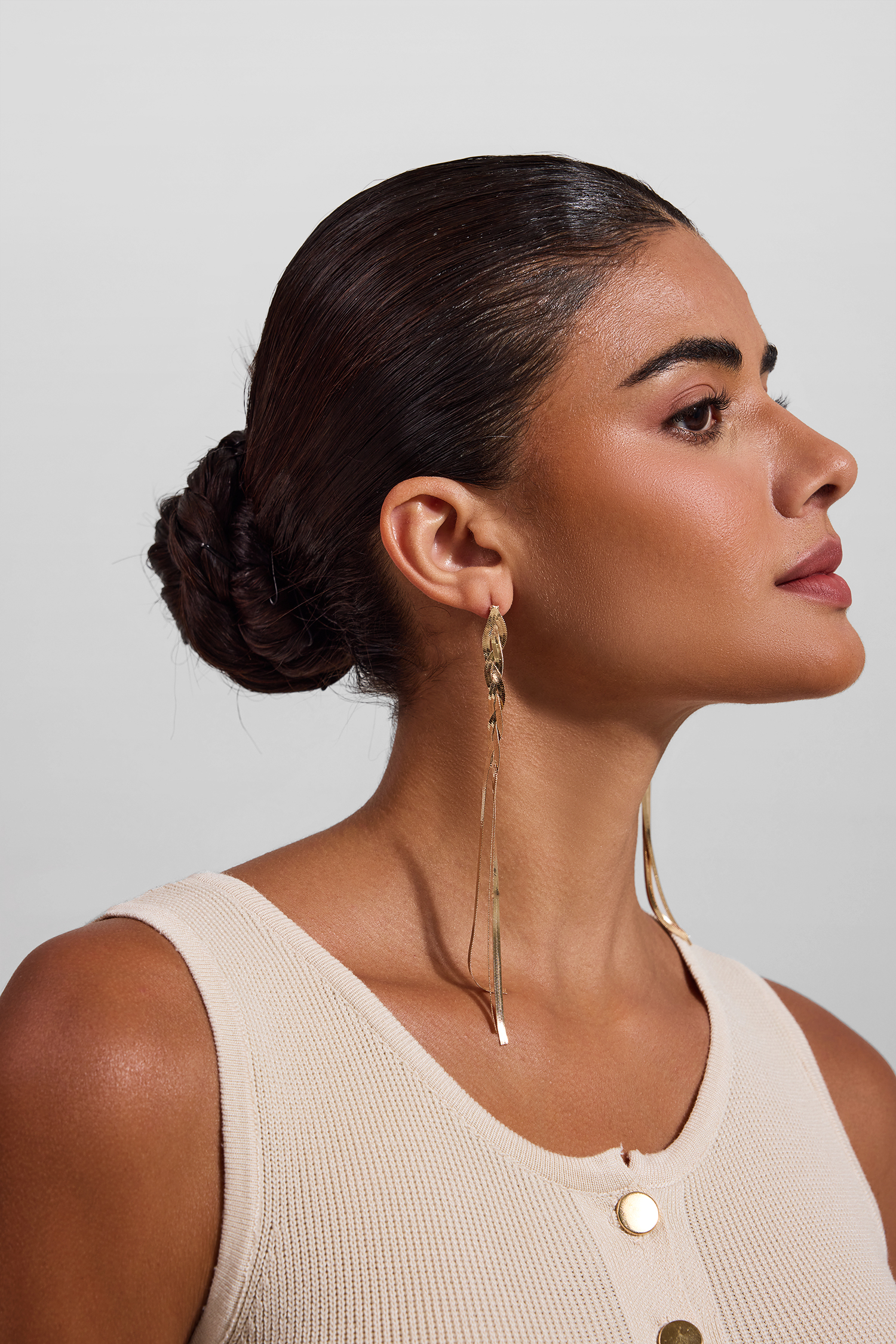 Metal Tassel Earrings