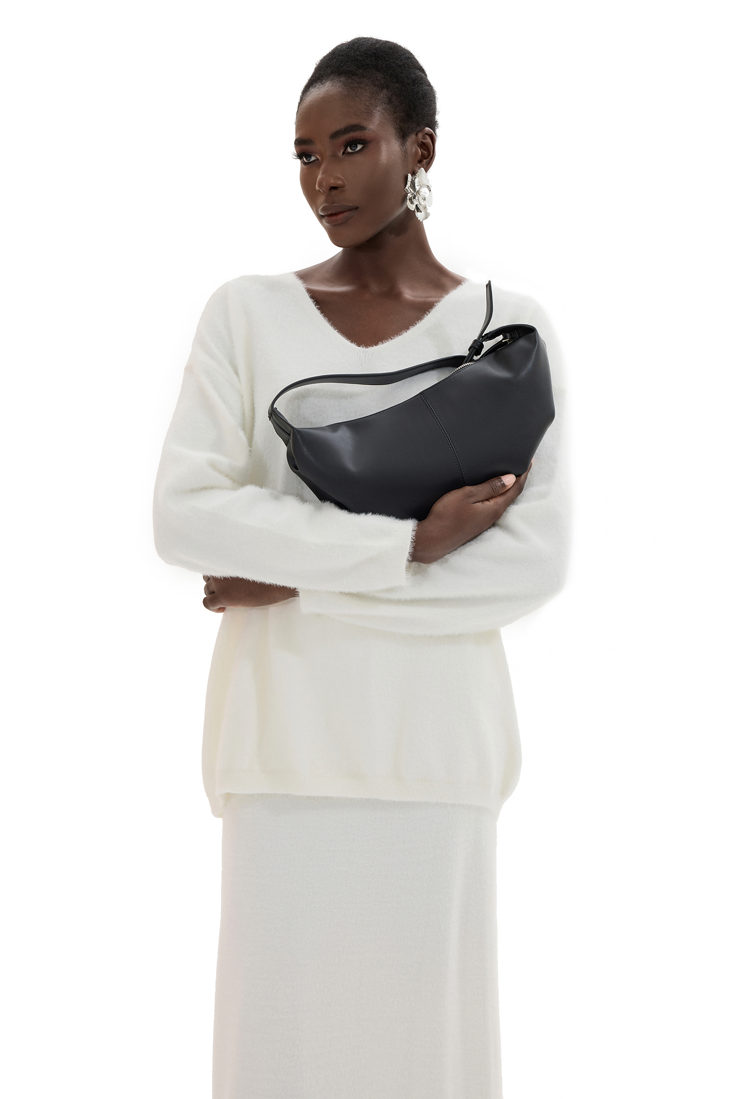 Faux PU Leather Tote Clutches