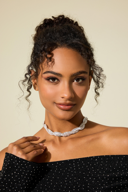 Rhinestone Wrap  Necklace