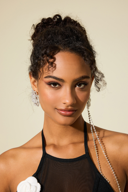 Irregular Shape Tassel Drop Earrings