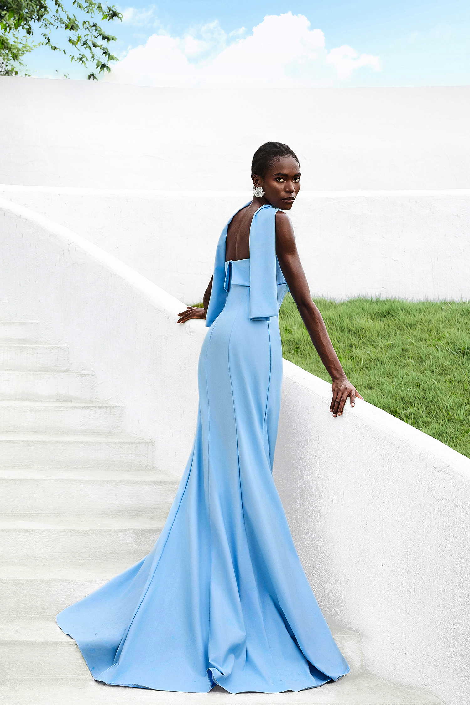 Solid Satin Sleeveless Maxi Dress