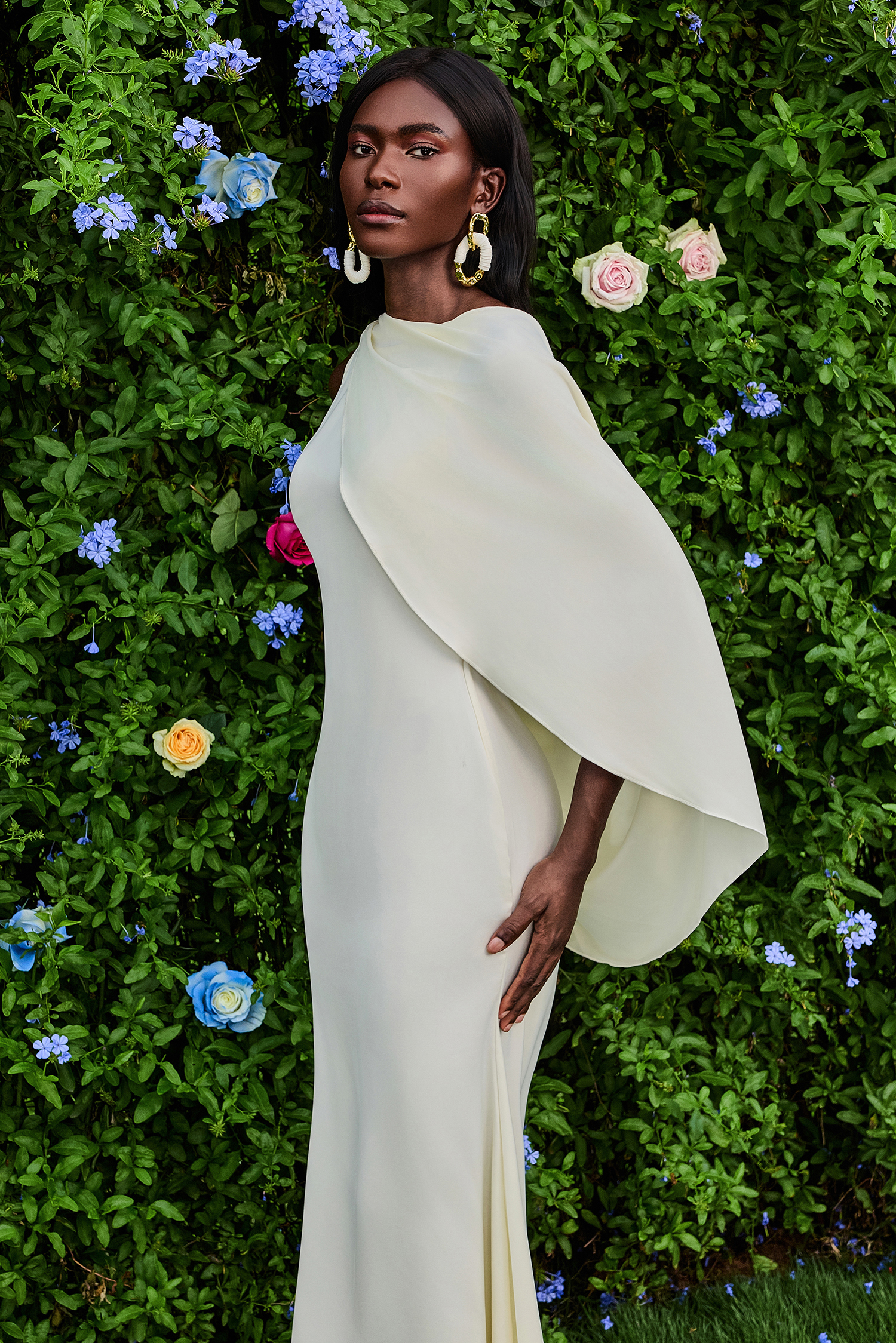 Satin Solid Backless Midi Dress