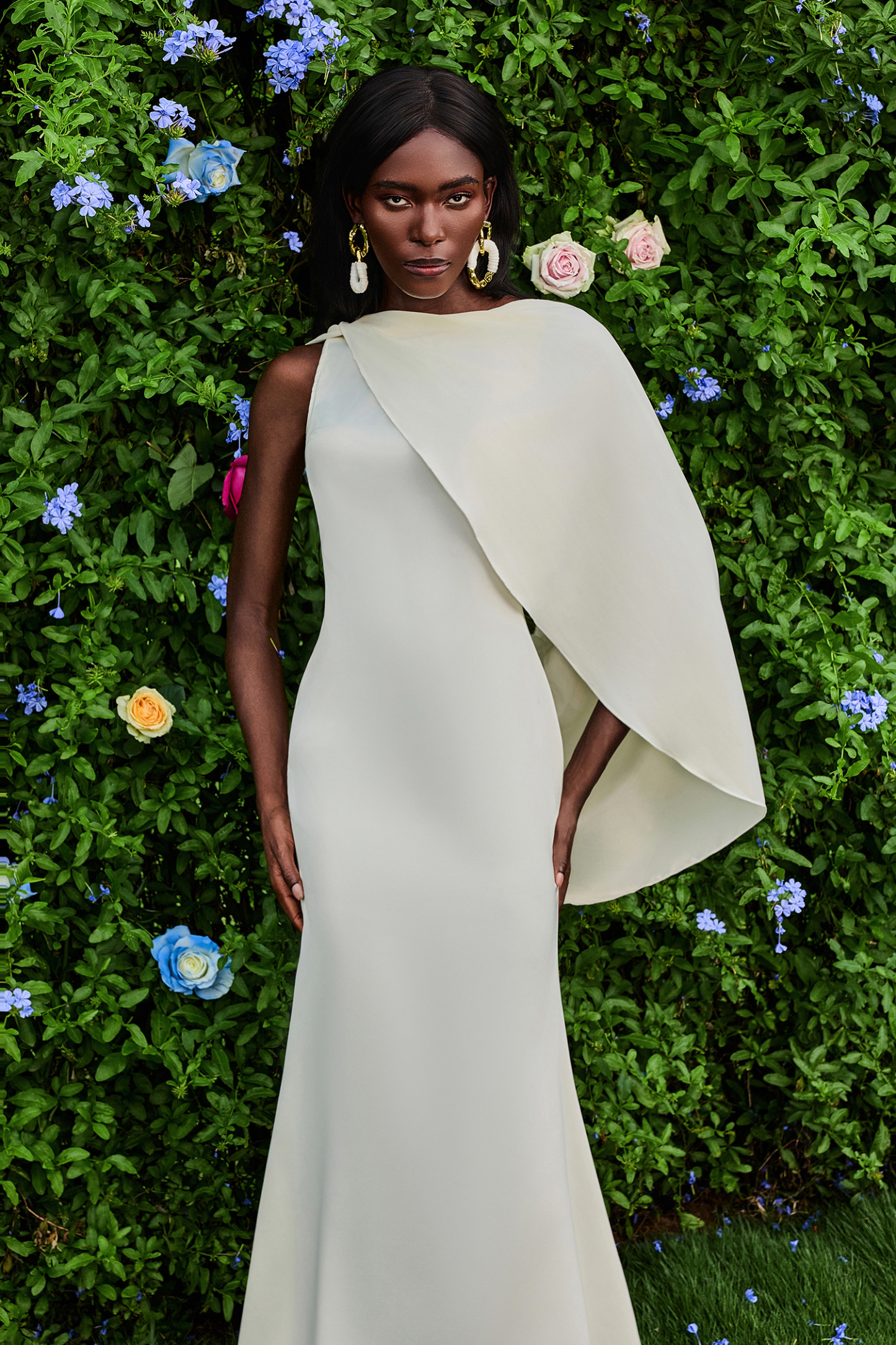 Satin Solid Backless Midi Dress