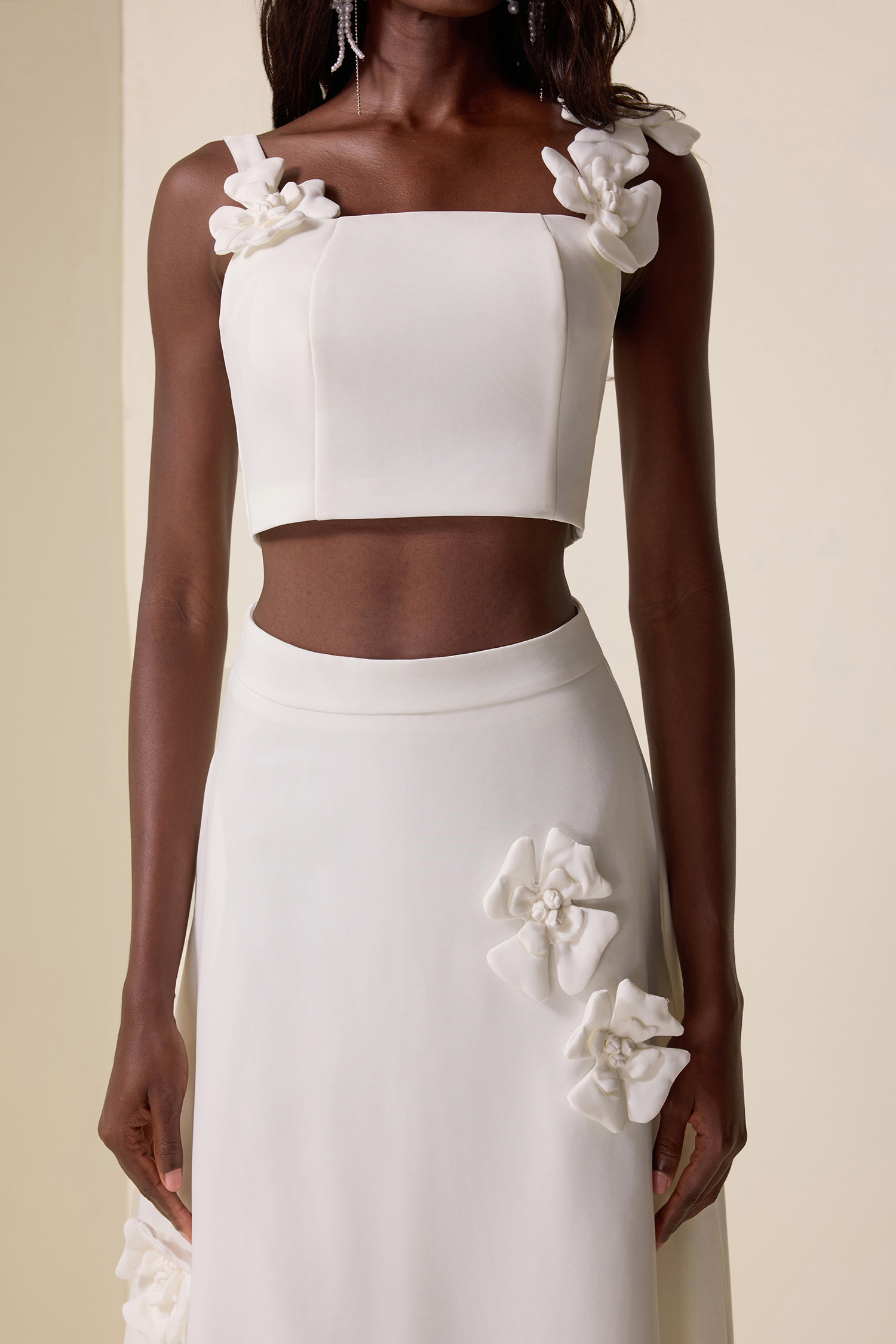 Solid Cut-Out Sleeveless Midi Dress