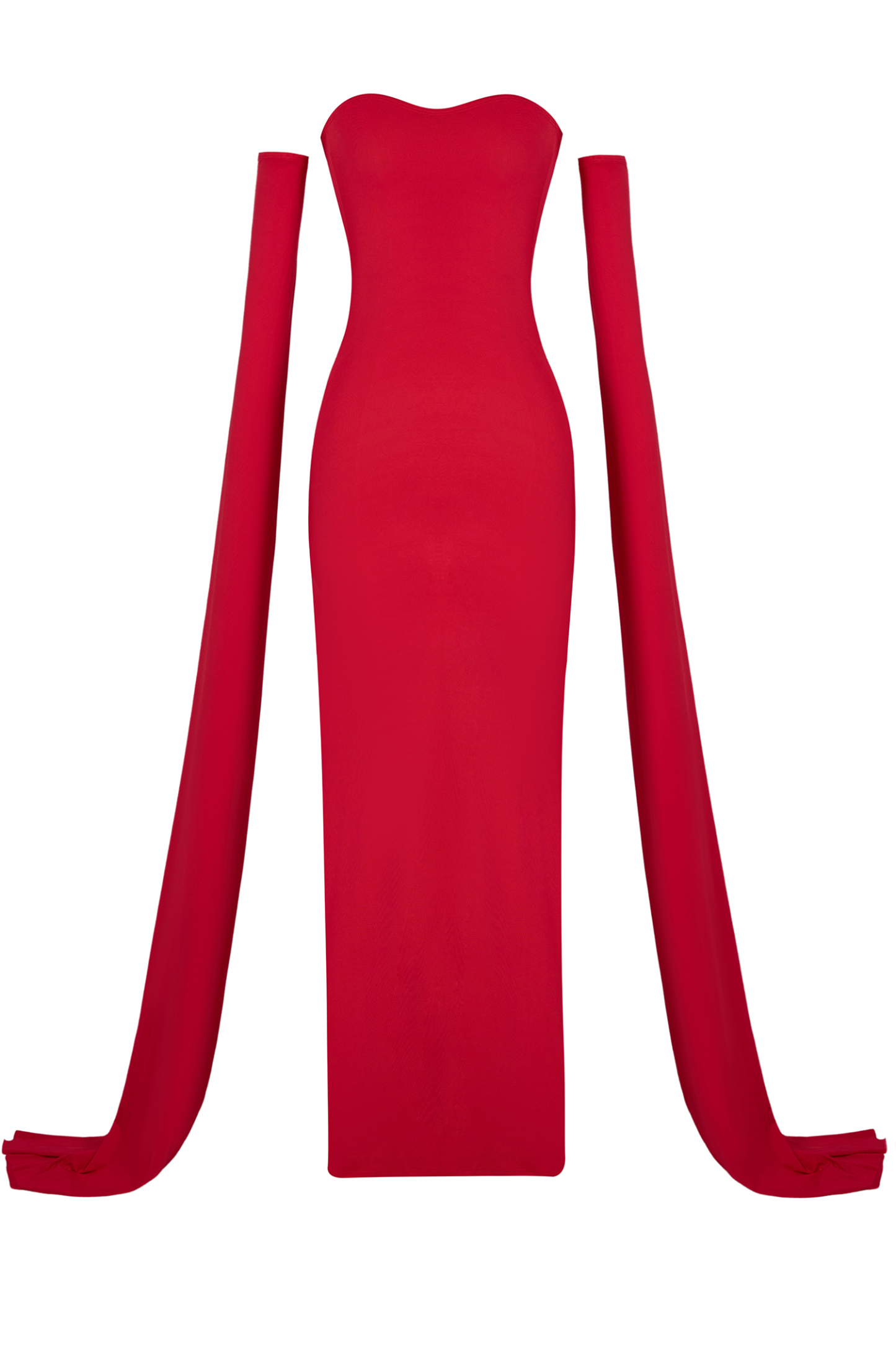 Jersey Off-Shoulder Shawl Sleeve Midi Dress