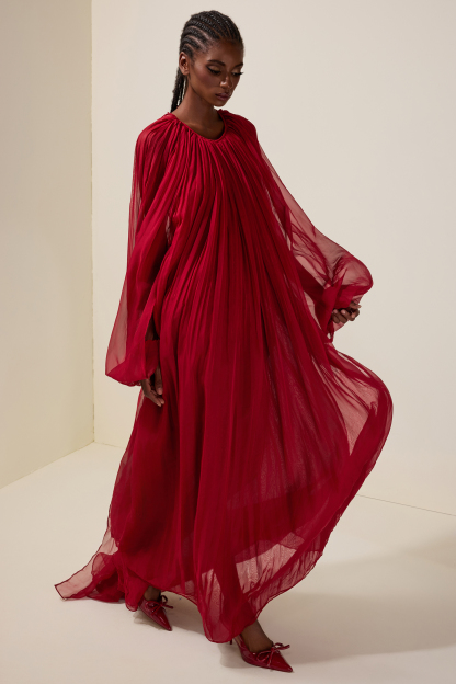 Mesh Halter Neck Backless Maxi Dress