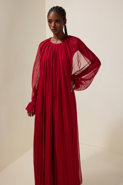 Mesh Halter Neck Backless Maxi Dress