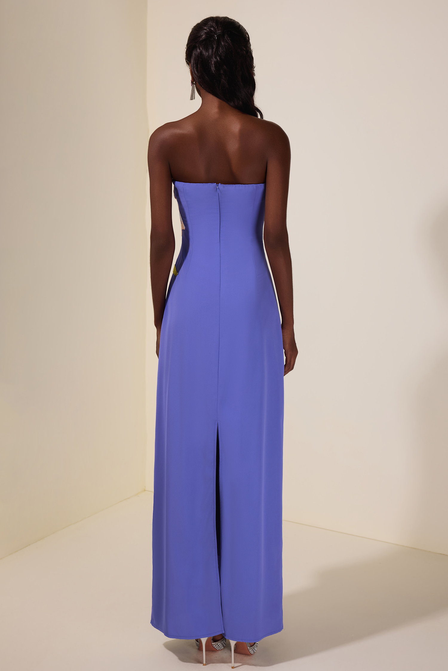 Embroidered Off-Shoulder Midi Dress