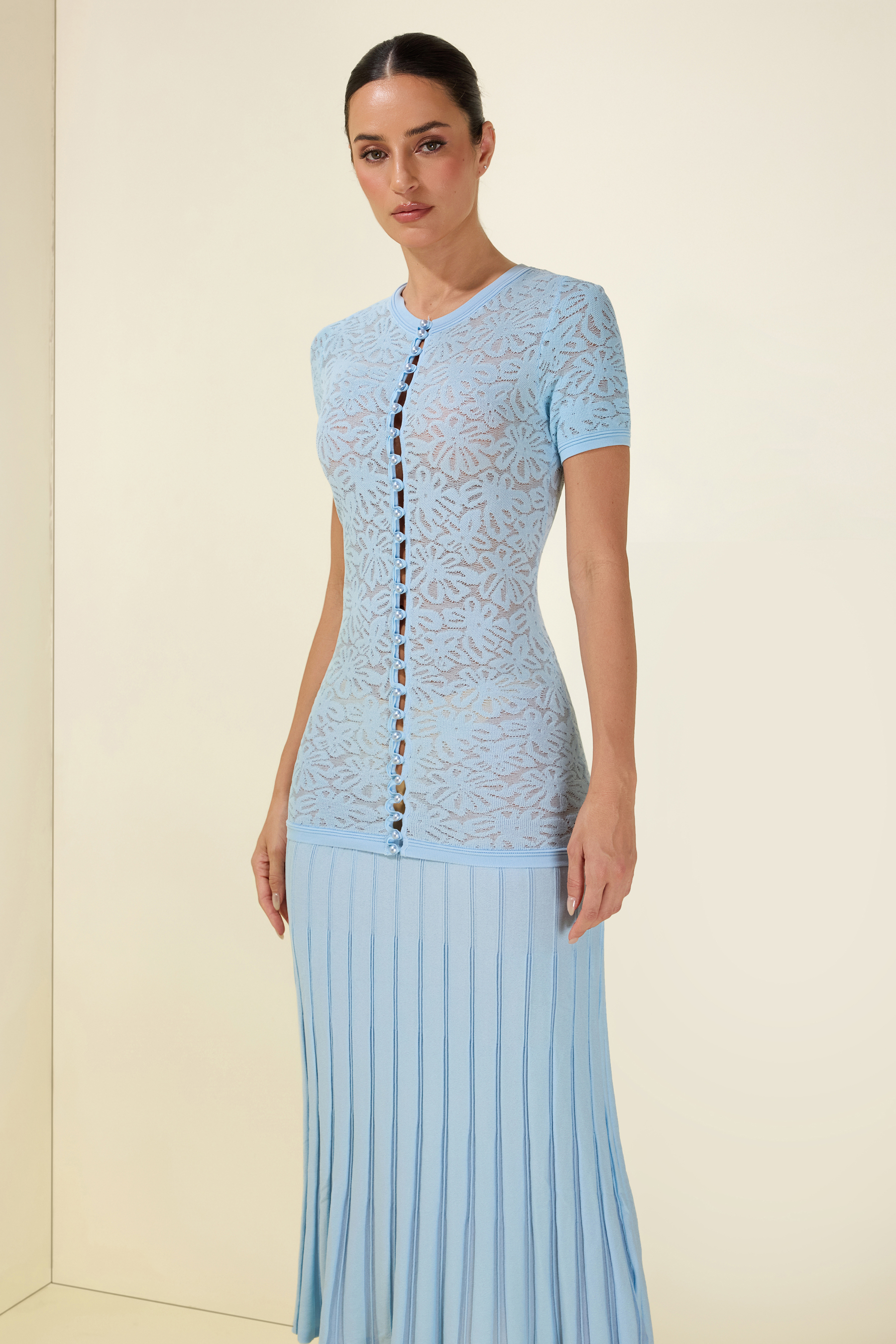 Beaded Knit Maxi Dress