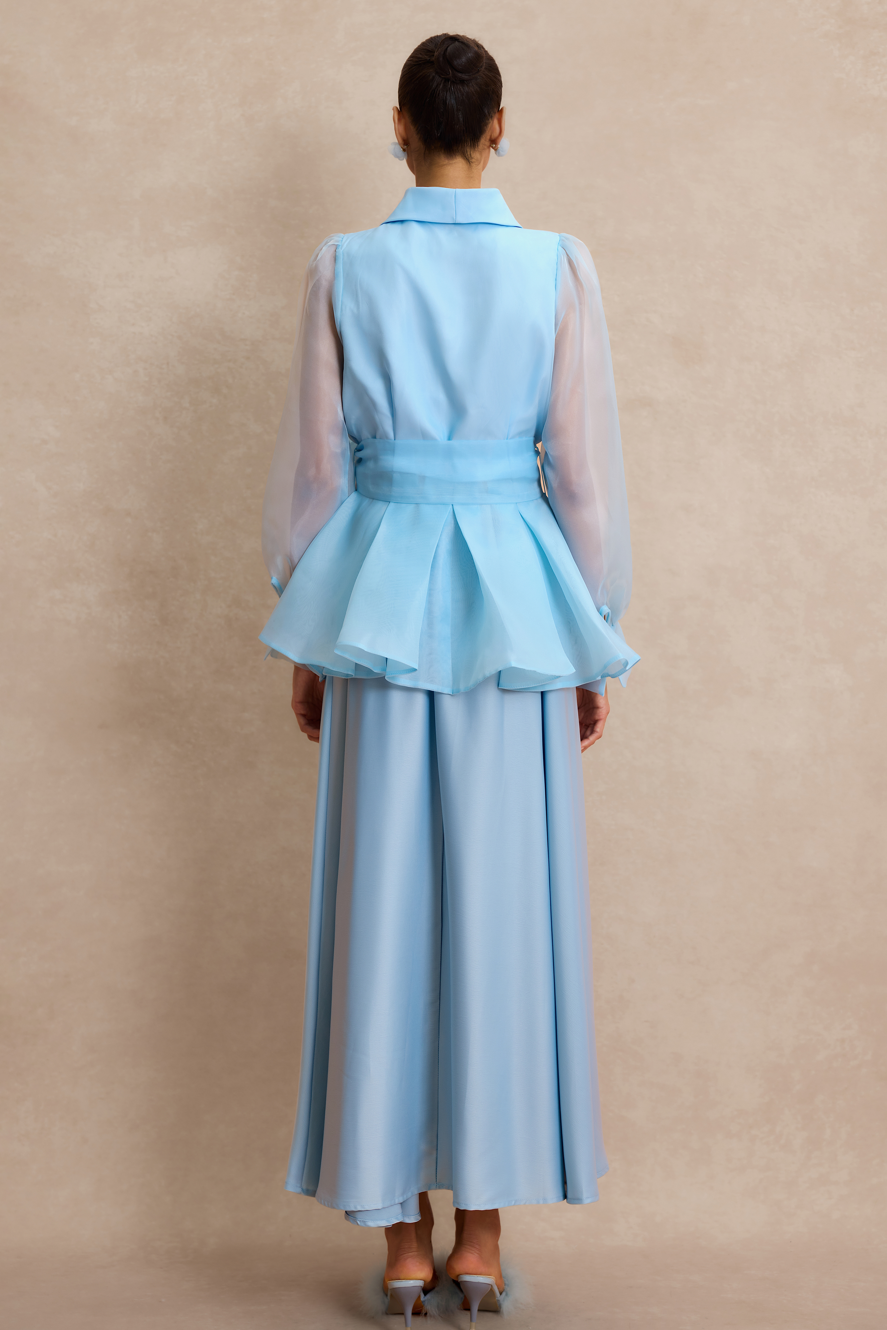 V Neck Top & Midi Dress Set