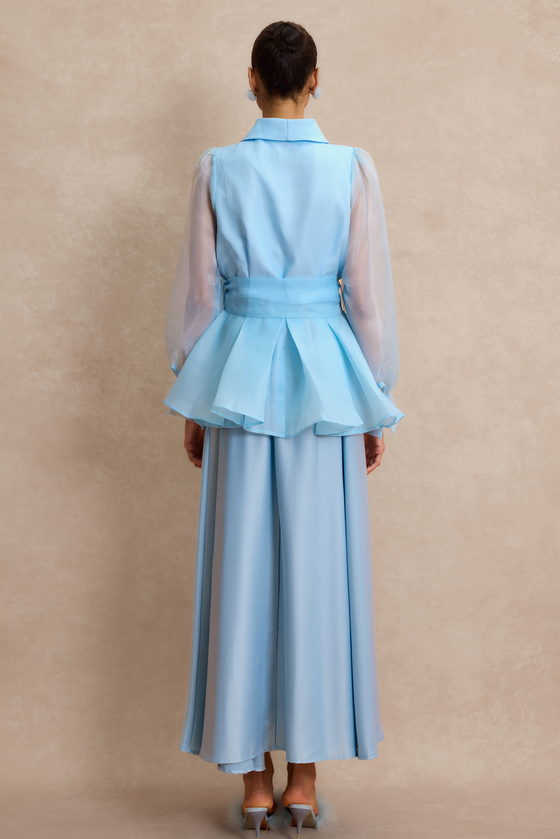 V Neck Top & Midi Dress Set