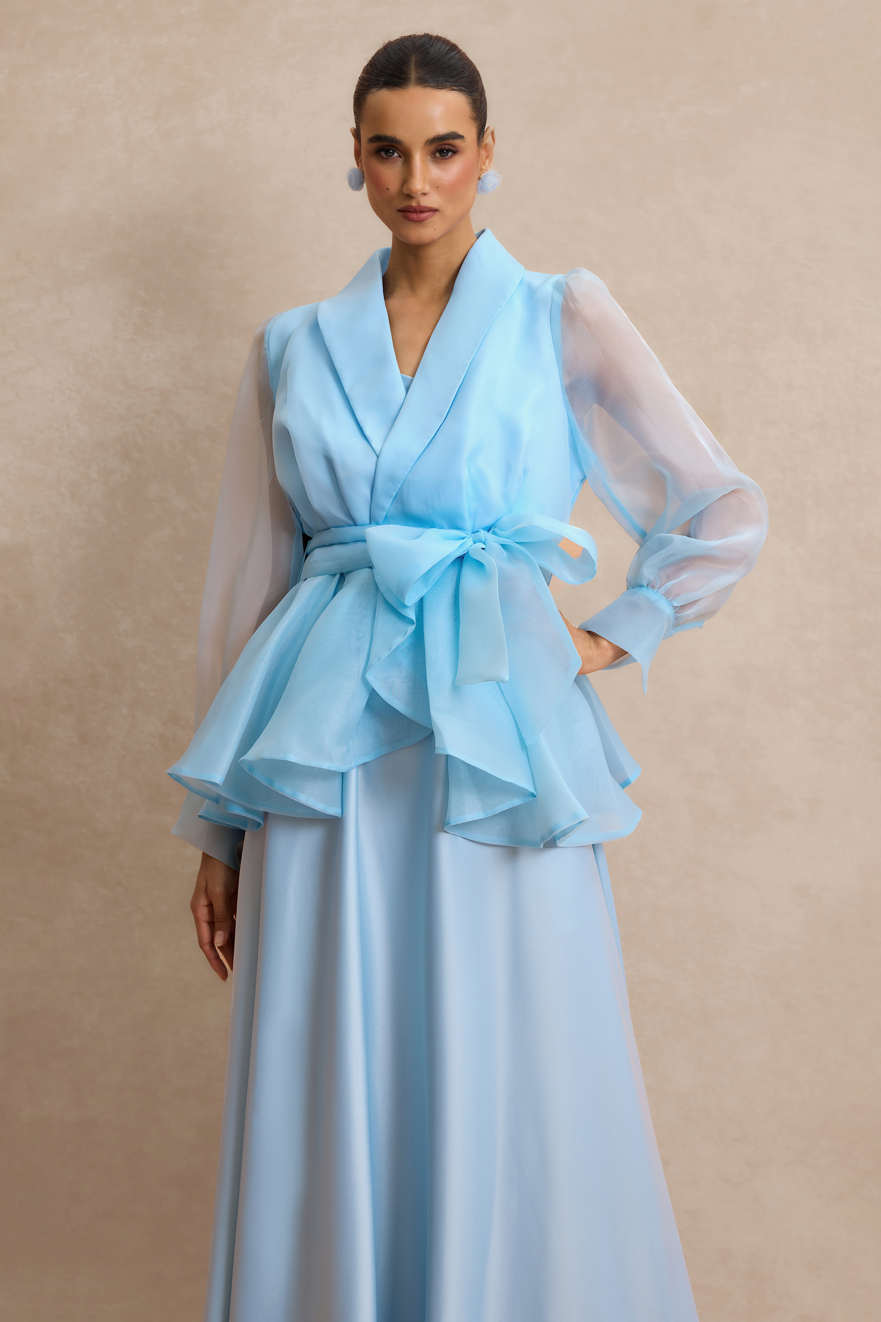 V Neck Top & Midi Dress Set