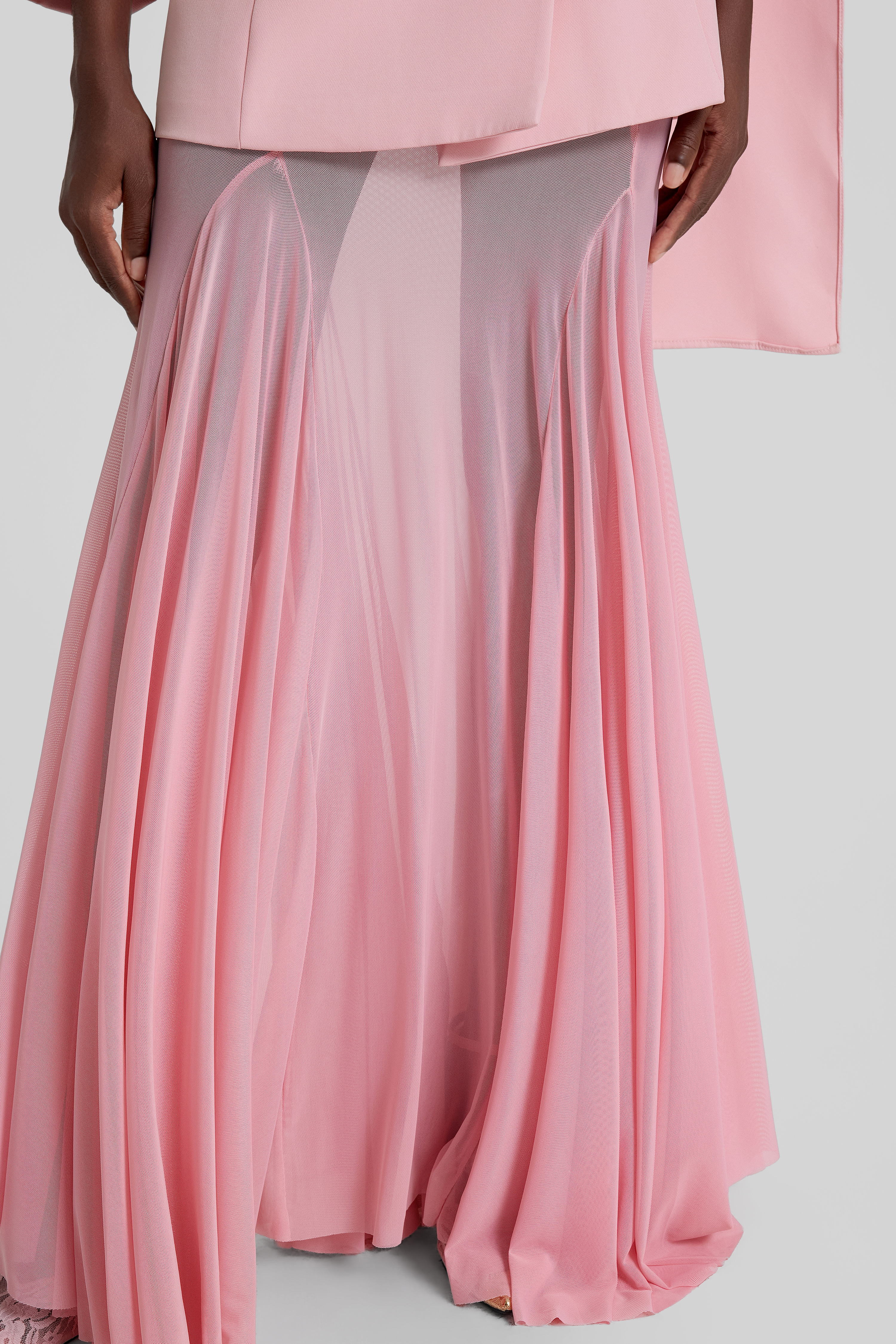 Double Breasted Long Sleeve Blazer & Mid Waist Maxi Skirt Set