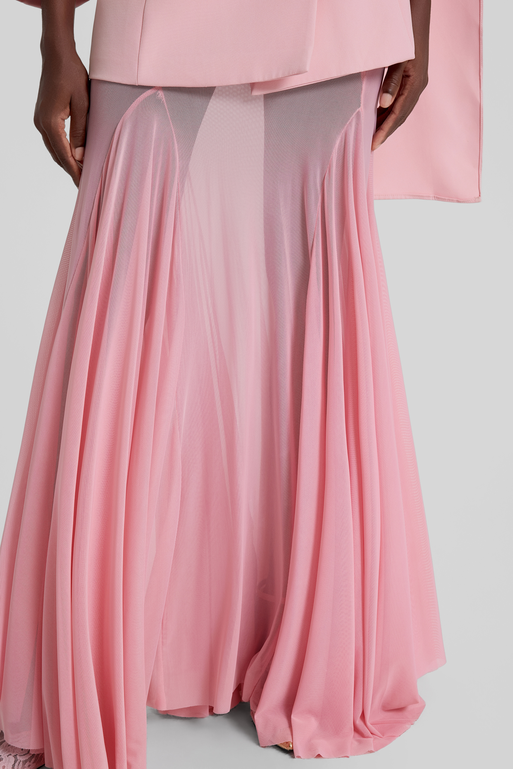 Double Breasted Long Sleeve Blazer & Mid Waist Maxi Skirt Set