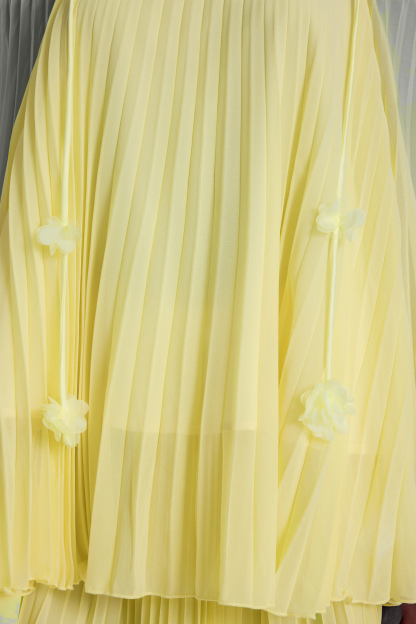 Off Shoulder Pleated Top & High Waist Midi Skirt Set