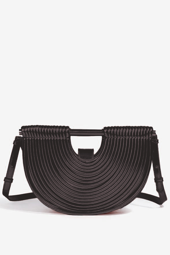 PU Semi-Circular Woven Bag