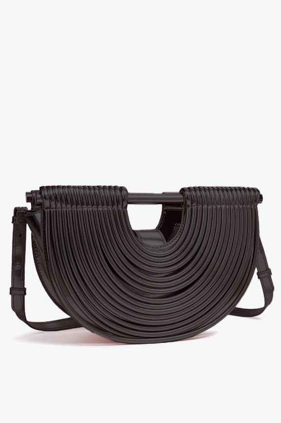PU Semi-Circular Woven Bag