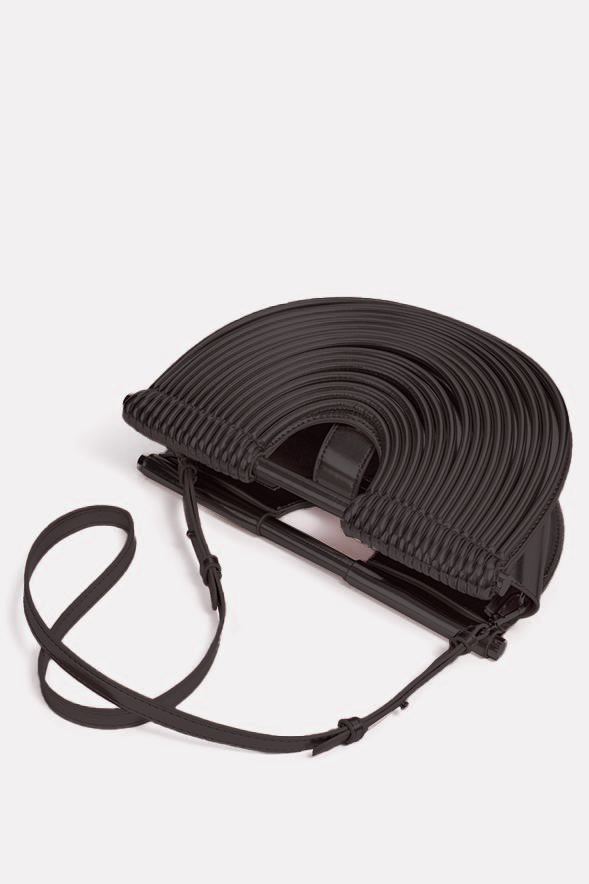 PU Semi-Circular Woven Bag