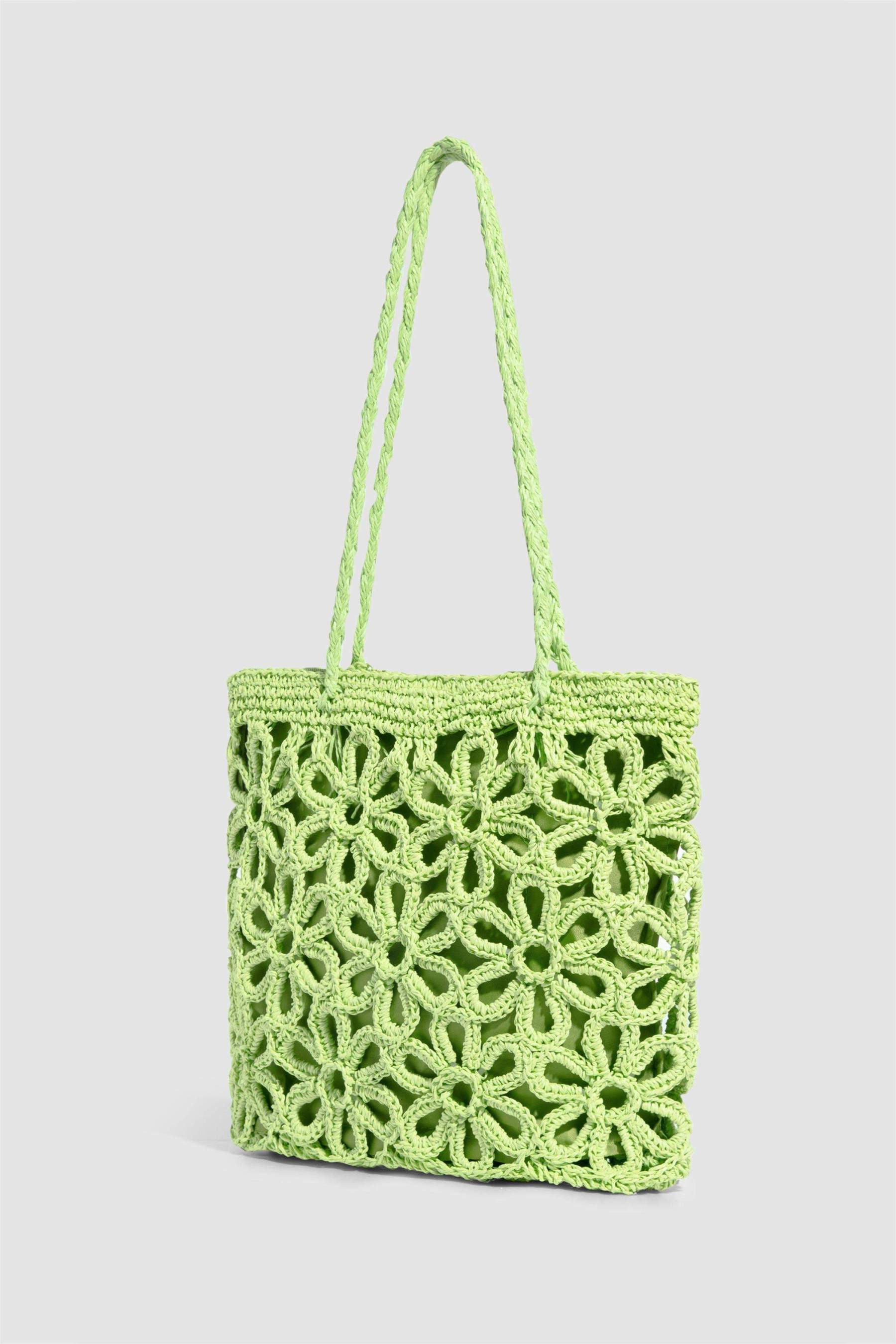Hollow Out Design Straw Bag