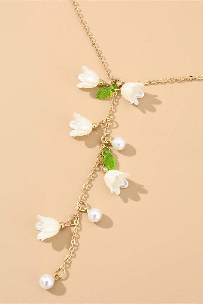 Faux Pearl Bell Orchid Accessory Set