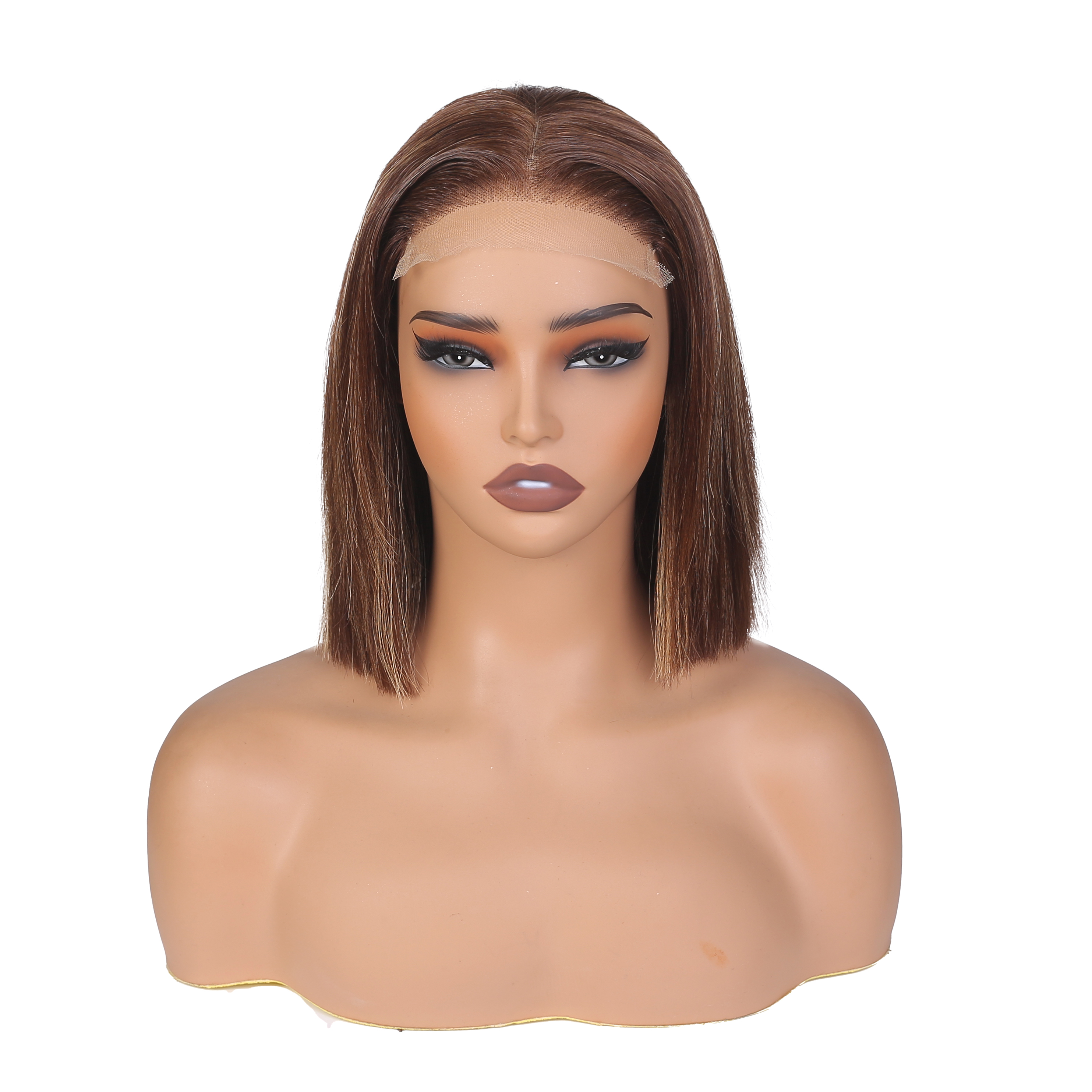 Lyric Selection Balayage P4/22 Colored Double Drawn Bob 5x5 Lace Closure Wig 10Inch